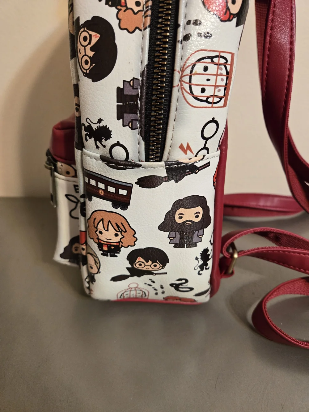 Bioworld Harry Potter Allover Chibi Character Pattern Mini Backpack